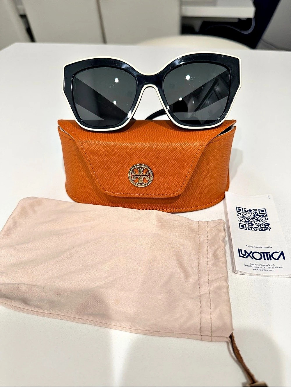 Tory Burch TY7184U Butterfly Sunglasses Black & Orange